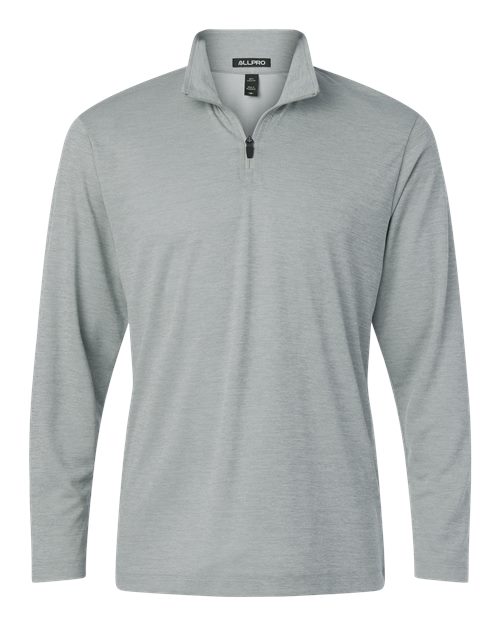 Men's Pro-Lock Performance Mélange Quarter-Zip Pullover - Silver Melange