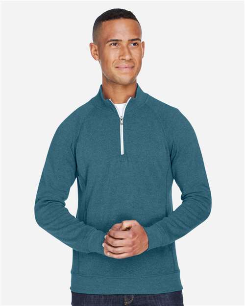 Men's Triblend Quarter-Zip Sweatshirt - Storm Triblend