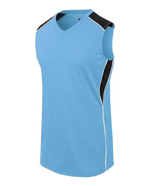 Girls' Dynamite Jersey - Columbia Blue/ Black/ White