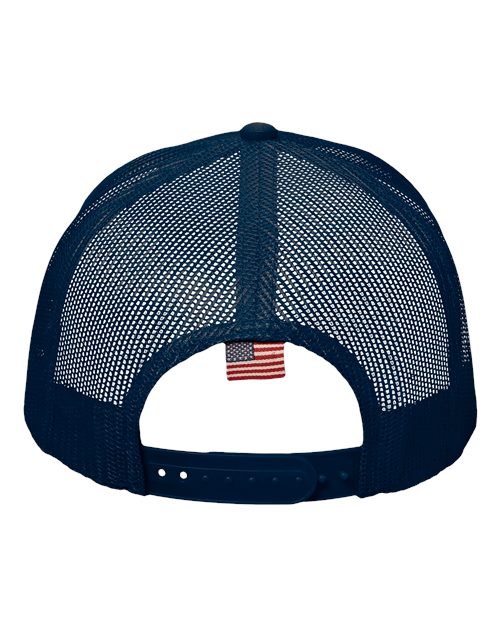 USA Flag Mesh Cap - Navy/ USA Mesh