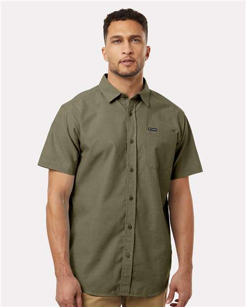Men's Rapid Rivers™ Novelty Short Sleeve Shirt - Stone Green