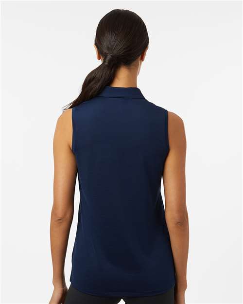 Women's Ottoman Sleeveless Polo - Collegiate Navy