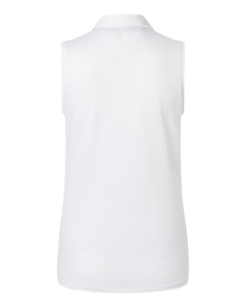 Women's Ottoman Sleeveless Polo - White