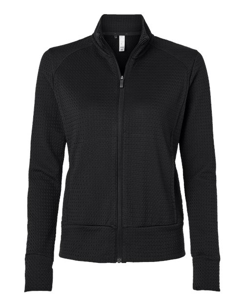 Women's Ultimate365 Textured Full-Zip Jacket - Black