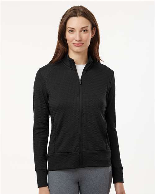 Women's Ultimate365 Textured Full-Zip Jacket - Black