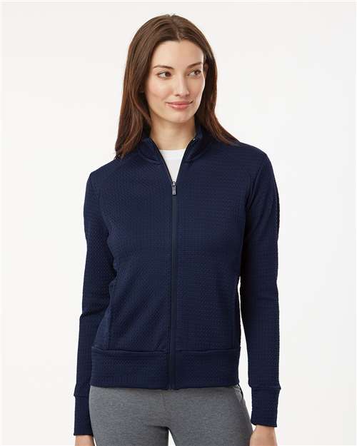 Women's Ultimate365 Textured Full-Zip Jacket - Collegiate Navy