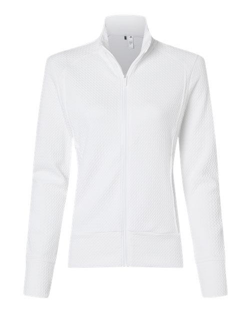 Women's Ultimate365 Textured Full-Zip Jacket - White