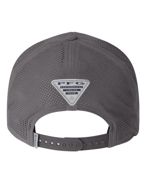 Tidal Pursuit™ 3D Stretch Snapback Cap - City Grey/ Fish Circle Bass