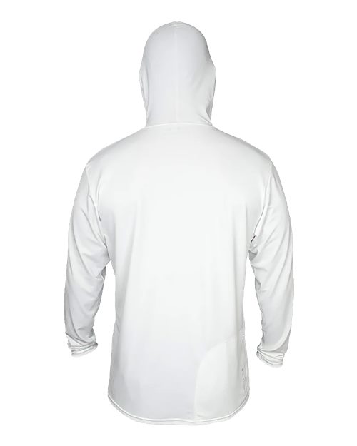 Men's Low Pro Tech Hooded Long Sleeve T-Shirt - White Heathered