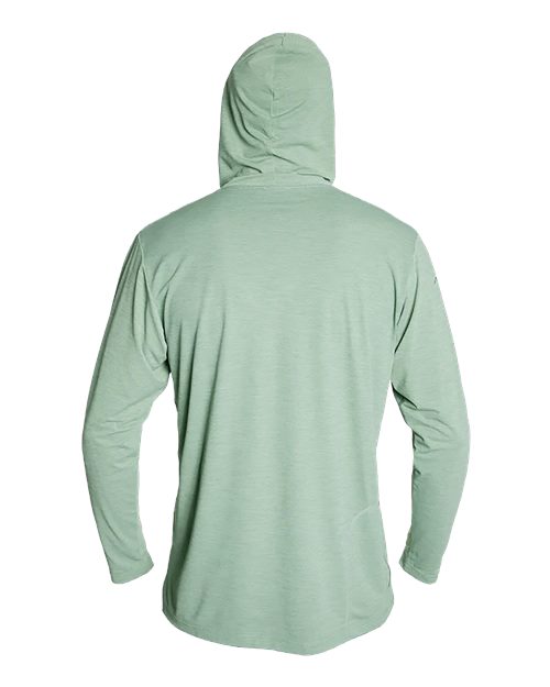 Men's Low Pro Tech Hooded Long Sleeve T-Shirt - Olive Heathered
