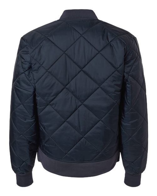 Men's Diamond Quilted Jacket - Dark Navy