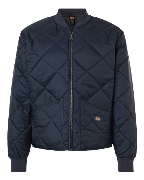 Men's Diamond Quilted Jacket - Dark Navy