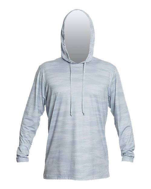 Men's Low Pro Tech Hooded Long Sleeve T-Shirt - Ice Camo