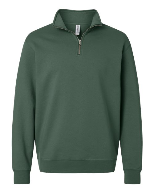 Unisex Midweight Quarter-Zip Pullover - Alpine Green