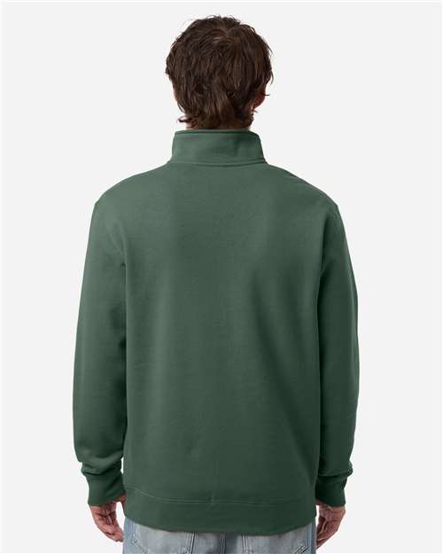 Unisex Midweight Quarter-Zip Pullover - Alpine Green