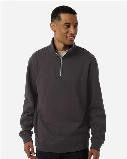 Unisex Midweight Quarter-Zip Pullover - Asphalt