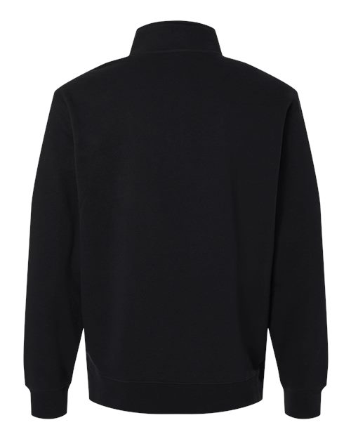 Unisex Midweight Quarter-Zip Pullover - Black