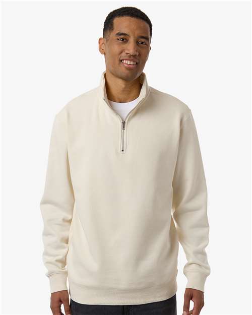 Unisex Midweight Quarter-Zip Pullover - Bone
