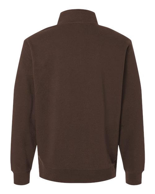 Unisex Midweight Quarter-Zip Pullover - Brown