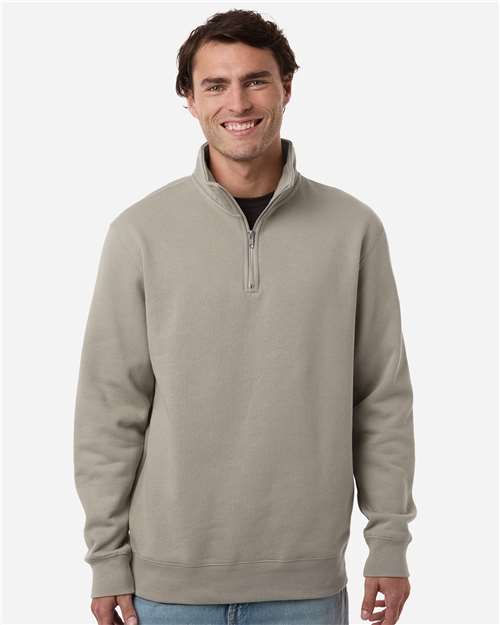 Unisex Midweight Quarter-Zip Pullover - Cement