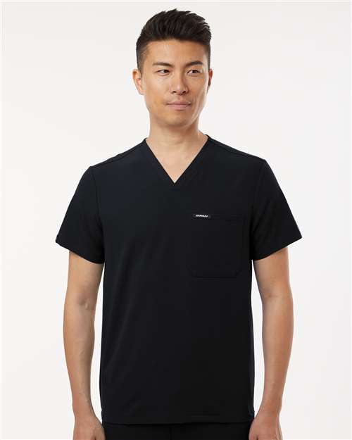 Men's Holmes Everyday 1-Pocket Scrub V-Neck Top - Black