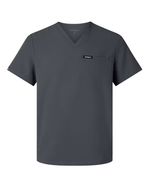 Men's Platt 3-Pocket Scrub V-Neck Top - Carbon Grey