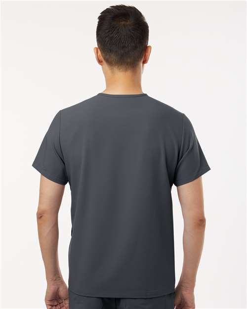 Men's Platt 3-Pocket Scrub V-Neck Top - Carbon Grey