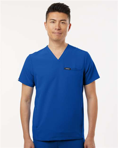 Men's Platt 3-Pocket Scrub V-Neck Top - Royal Blue