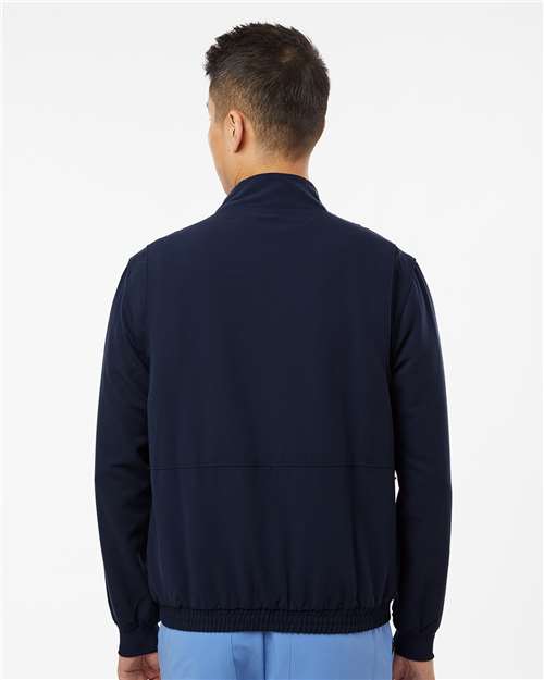 Men's Wolfe Everyday Full-Zip 6-Pocket Scrub Jacket - Midnight Navy