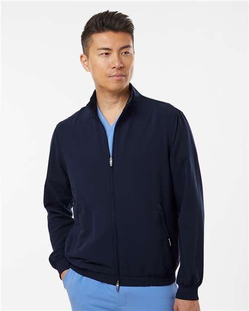 Men's Wolfe Everyday Full-Zip 6-Pocket Scrub Jacket - Midnight Navy