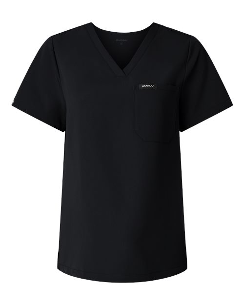 Women's Rhena Essential 1-Pocket Scrub V-Neck Top - Black