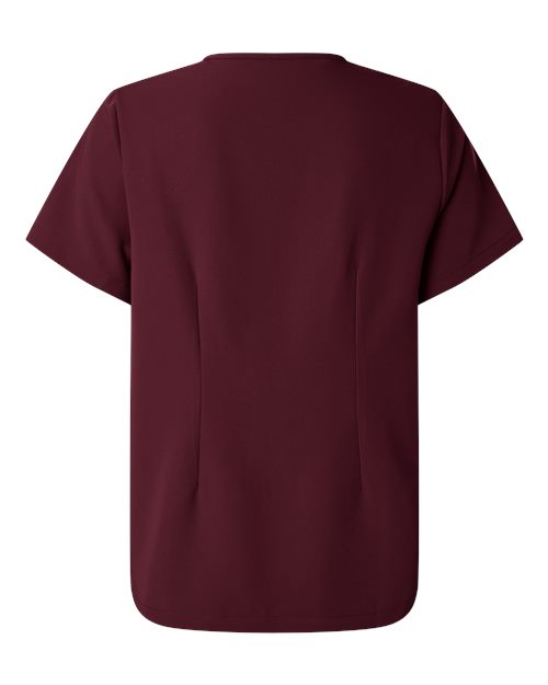 Women's Rhena Essential 1-Pocket Scrub V-Neck Top - Burgundy