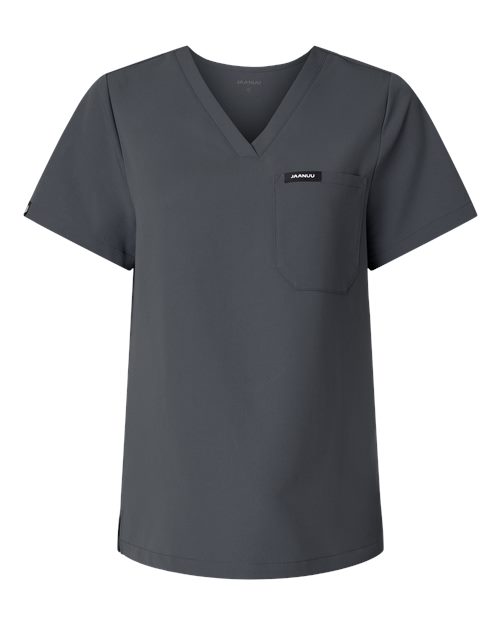 Women's Rhena Essential 1-Pocket Scrub V-Neck Top - Carbon Grey