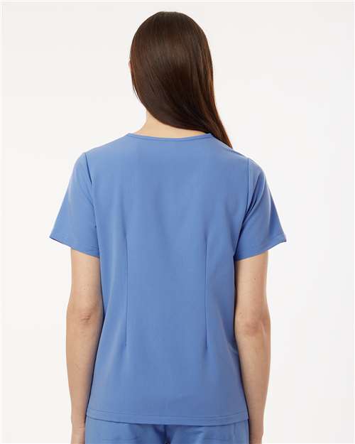 Women's Rhena Essential 1-Pocket Scrub V-Neck Top - Ceil Blue