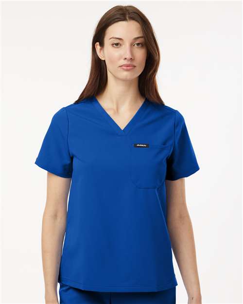 Women's Rhena Essential 1-Pocket Scrub V-Neck Top - Royal Blue