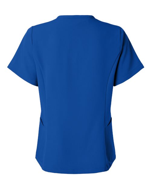 Women's Calix Fit & Flare Scrub V-Neck Top - Royal Blue