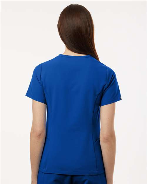 Women's Calix Fit & Flare Scrub V-Neck Top - Royal Blue