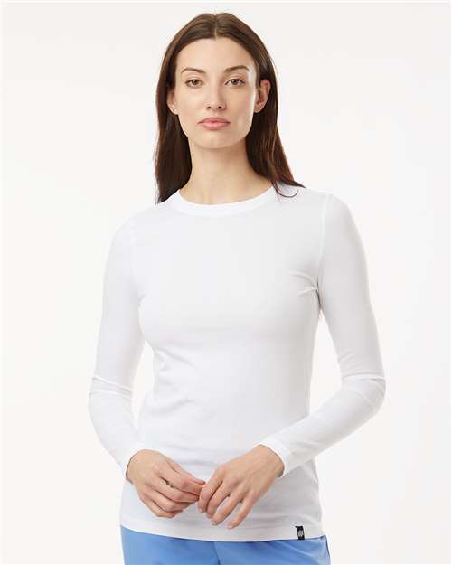 Women's RegenX Cotton Underscrub Long Sleeve T-Shirt - White