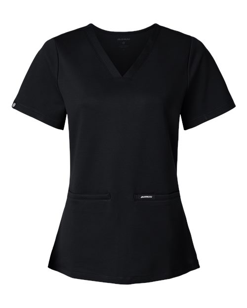 Women's Cesi UltraSOFT­™ Scrub V-Neck Top - Black