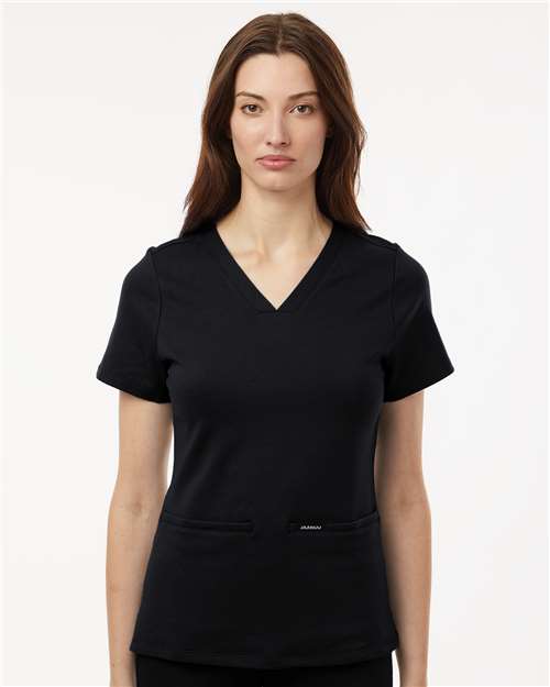 Women's Cesi UltraSOFT­™ Scrub V-Neck Top - Black