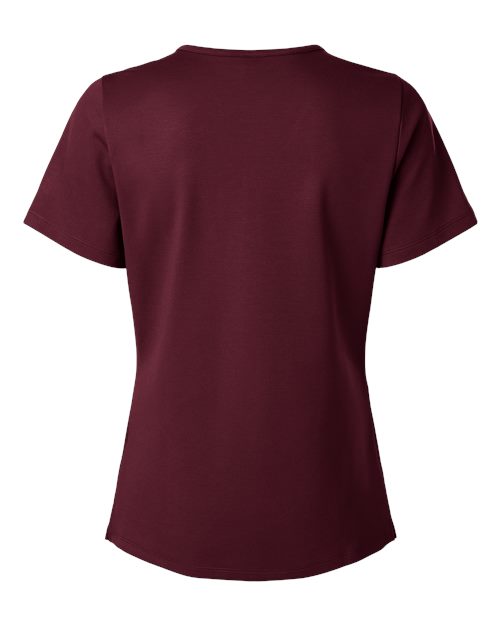 Women's Cesi UltraSOFT­™ Scrub V-Neck Top - Burgundy