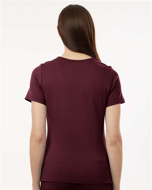 Women's Cesi UltraSOFT­™ Scrub V-Neck Top - Burgundy