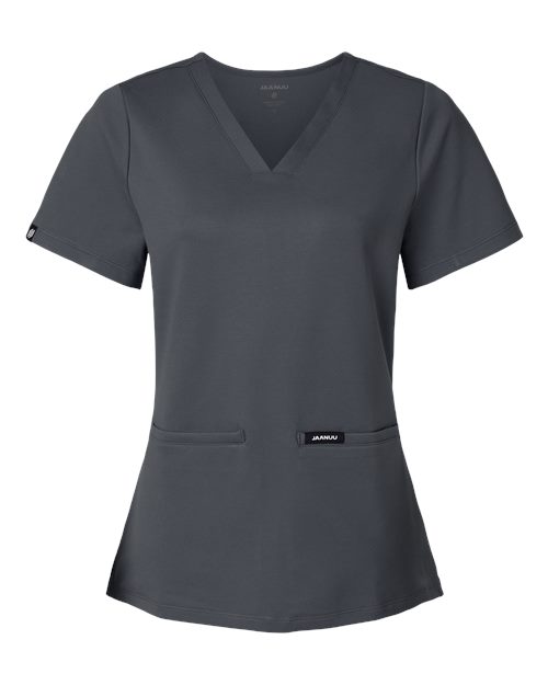 Women's Cesi UltraSOFT­™ Scrub V-Neck Top - Carbon Grey