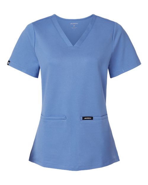 Women's Cesi UltraSOFT­™ Scrub V-Neck Top - Ceil Blue