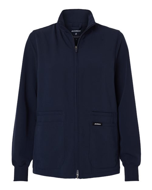Women's Ceri Essential Full-Zip 6-Pocket Scrub Jacket - Midnight Navy