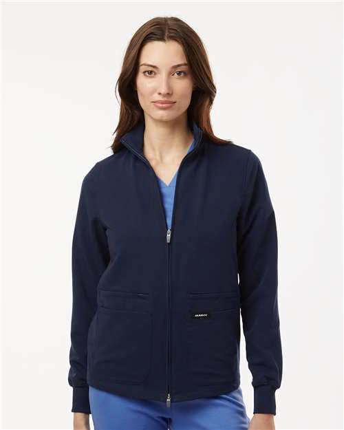 Women's Ceri Essential Full-Zip 6-Pocket Scrub Jacket - Midnight Navy