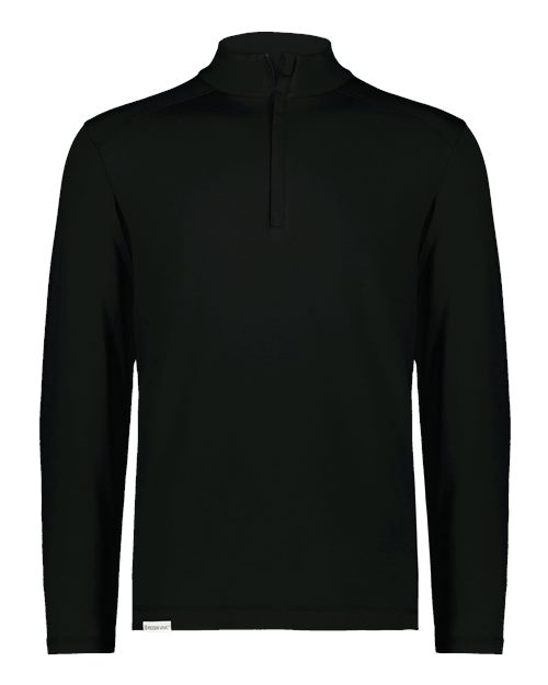 Unisex Eco Revive™ Ventura Soft Knit Quarter-Zip Pullover - Black