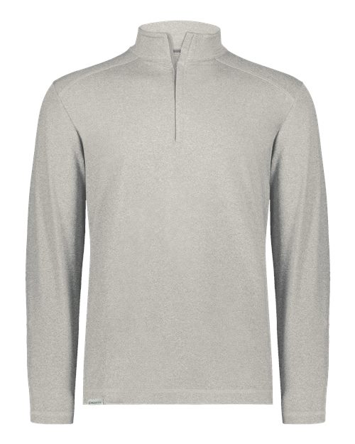 Unisex Eco Revive™ Ventura Soft Knit Quarter-Zip Pullover - Grey Heather