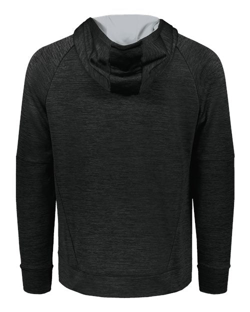 Men's All-Pro Performance Fleece Hooded Sweatshirt - Black Heather/ Silver