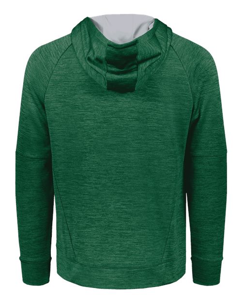 Men's All-Pro Performance Fleece Hooded Sweatshirt - Dark Green Heather/ Silver